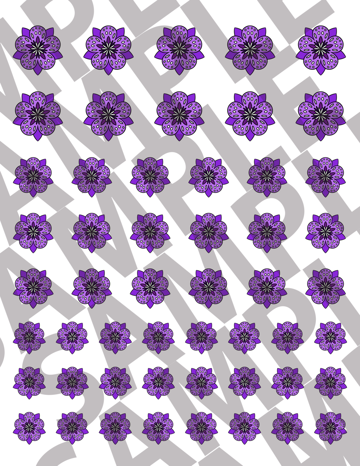 Purple - Smaller Flowers 2