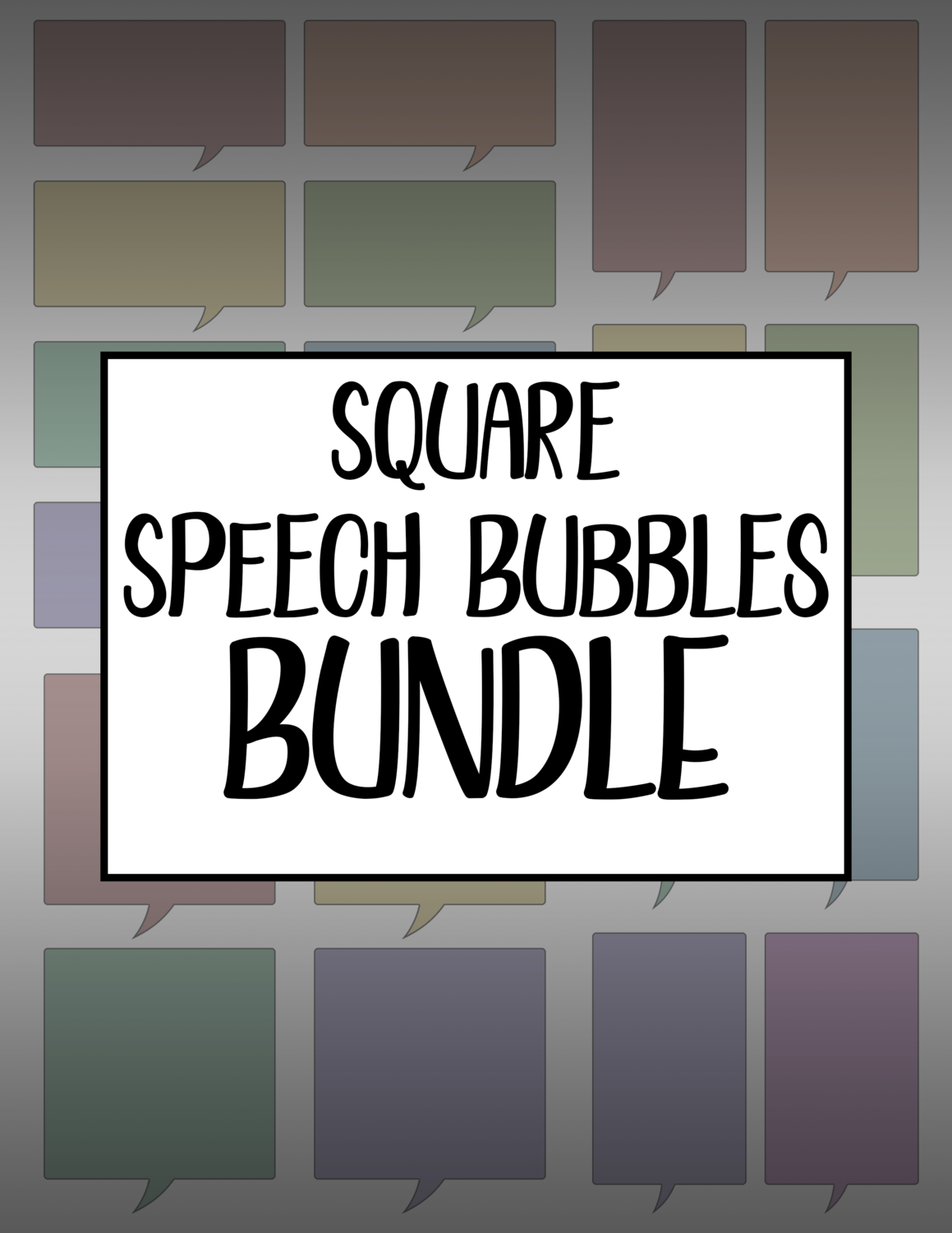 Bundle #77 Square Speech Bubbles