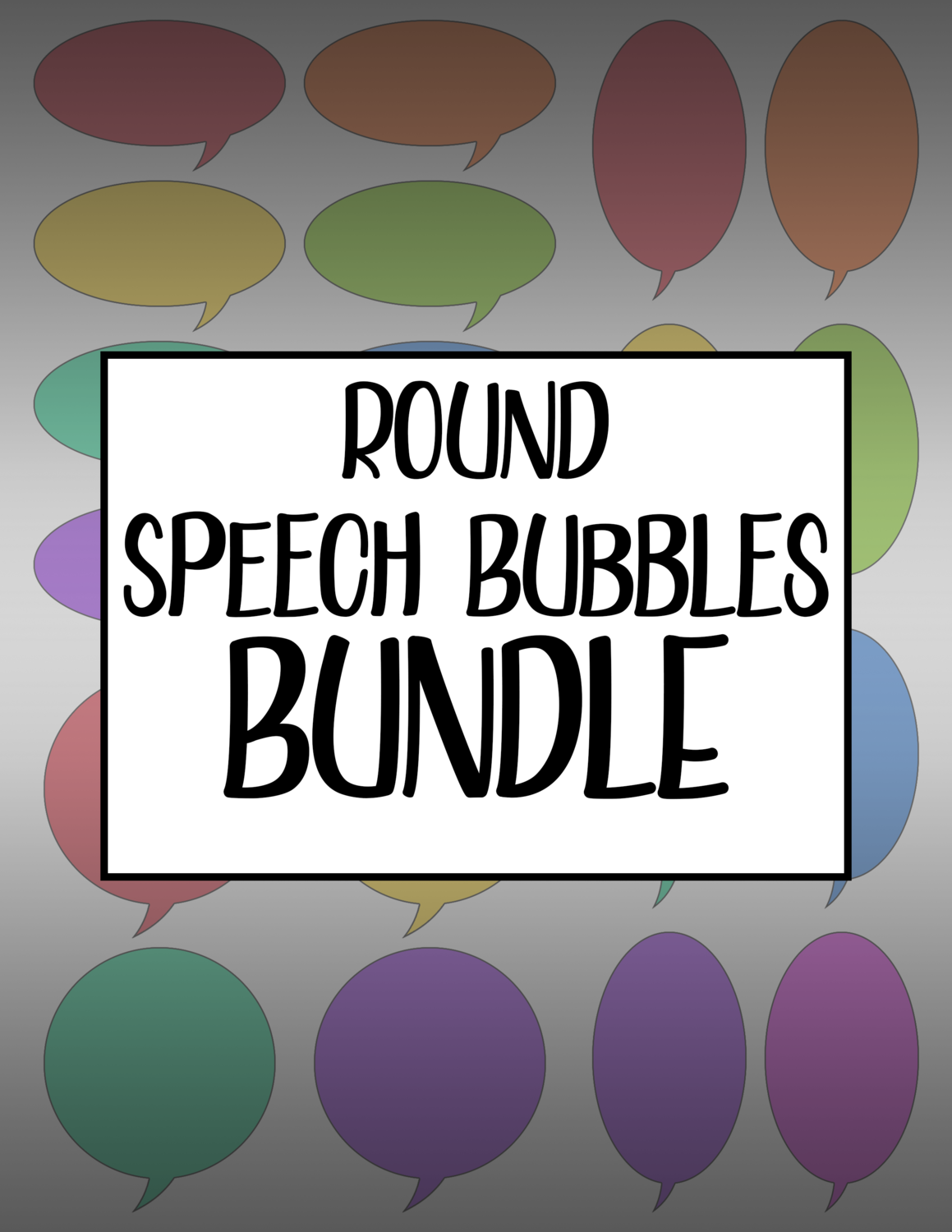 Bundle #76 Round Speech Bubbles