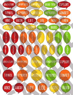 Apples & Oranges - Round Smaller Text Speech Bubbles