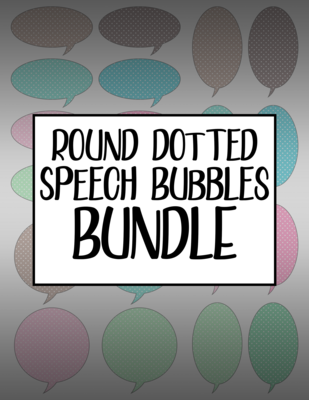 Bundle #82 Round Dotted Speech Bubbles