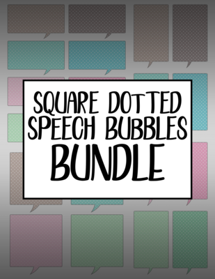 Bundle #83 Square Dotted Speech Bubbles
