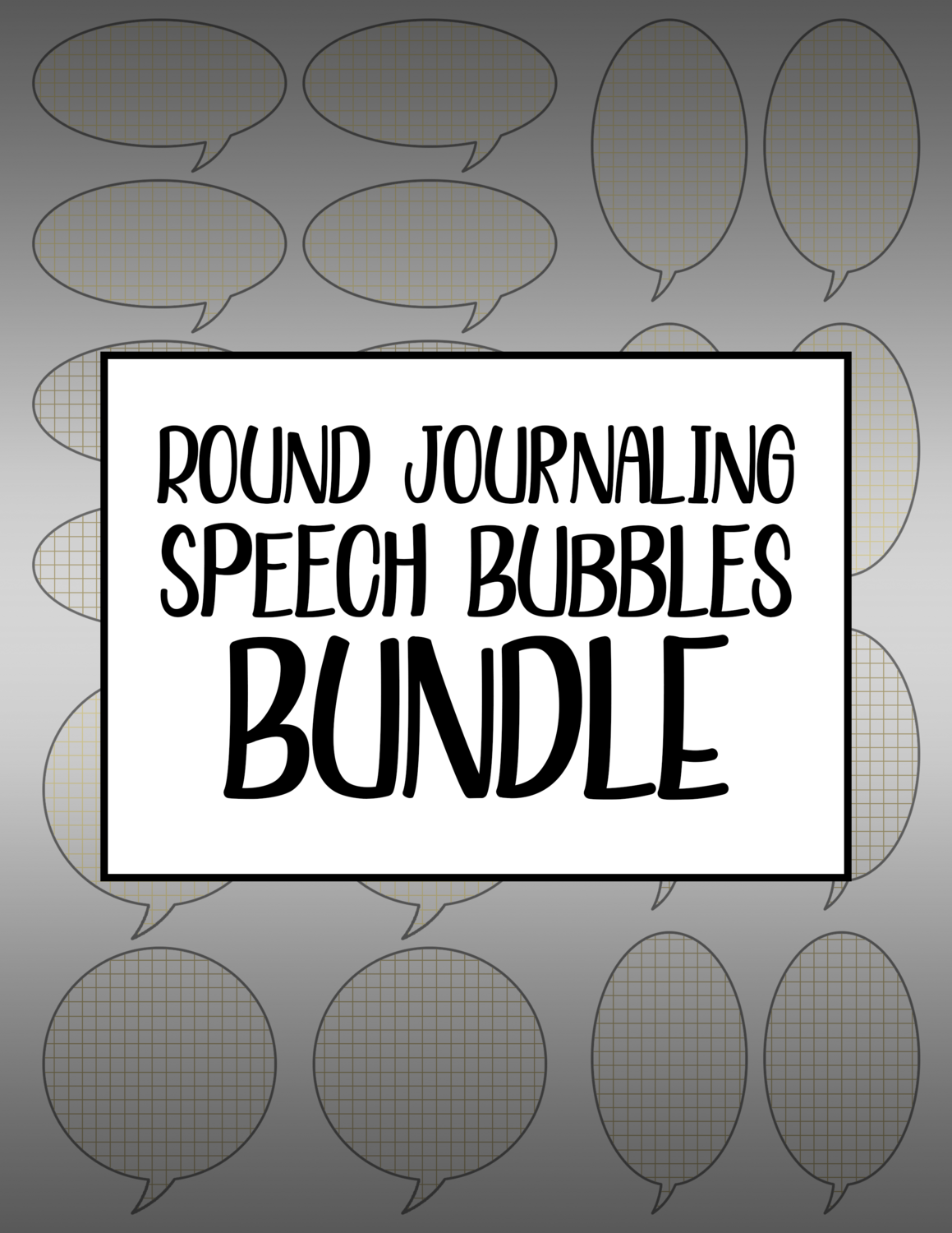Bundle #88 Round Journaling Speech Bubbles