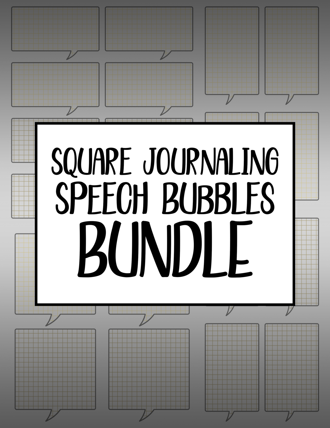 Bundle #89 Square Journaling Speech Bubbles