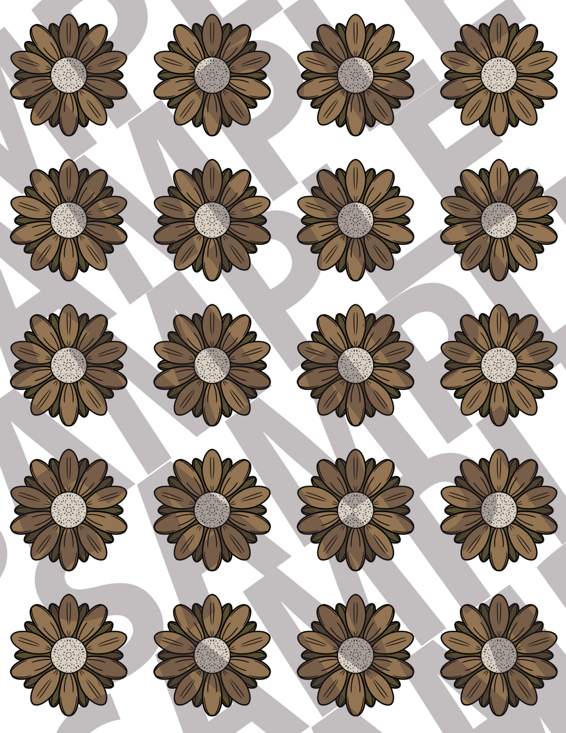 Brown - Flowers 5