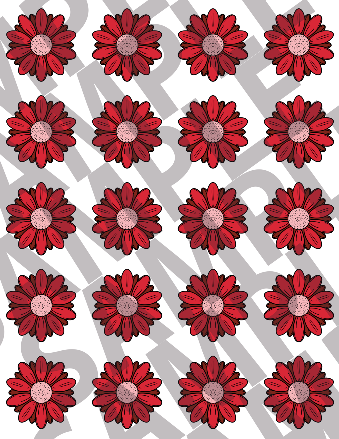 Red - Flowers 5