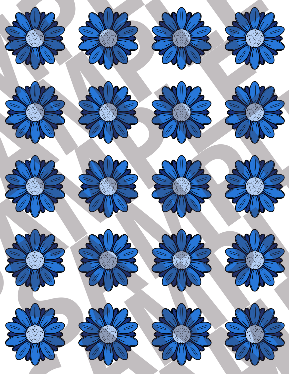 Blue - Flowers 5