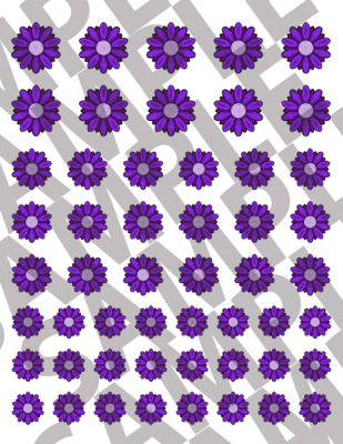 Purple - Smaller Flowers 5