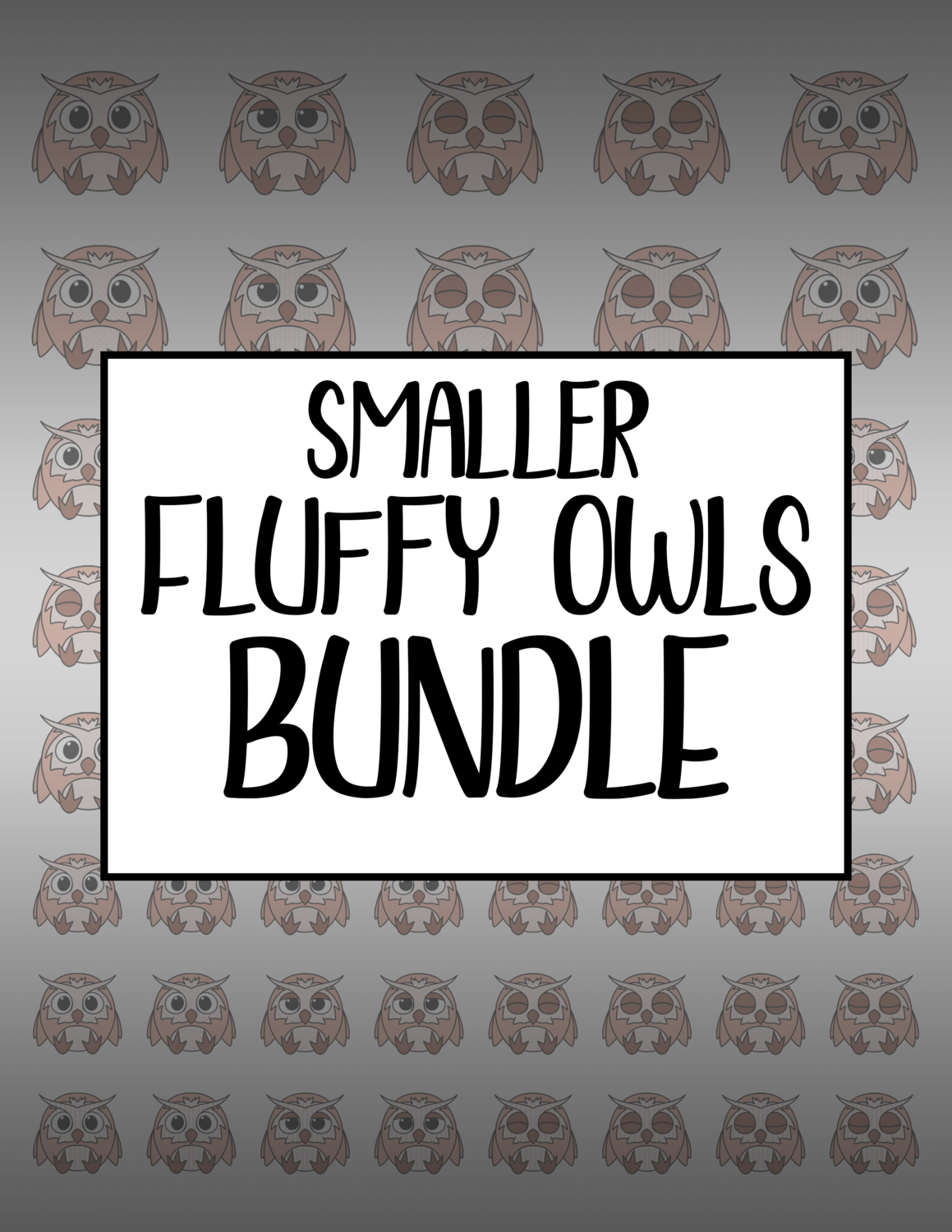 Bundle #95 Smaller Fluffy Owls
