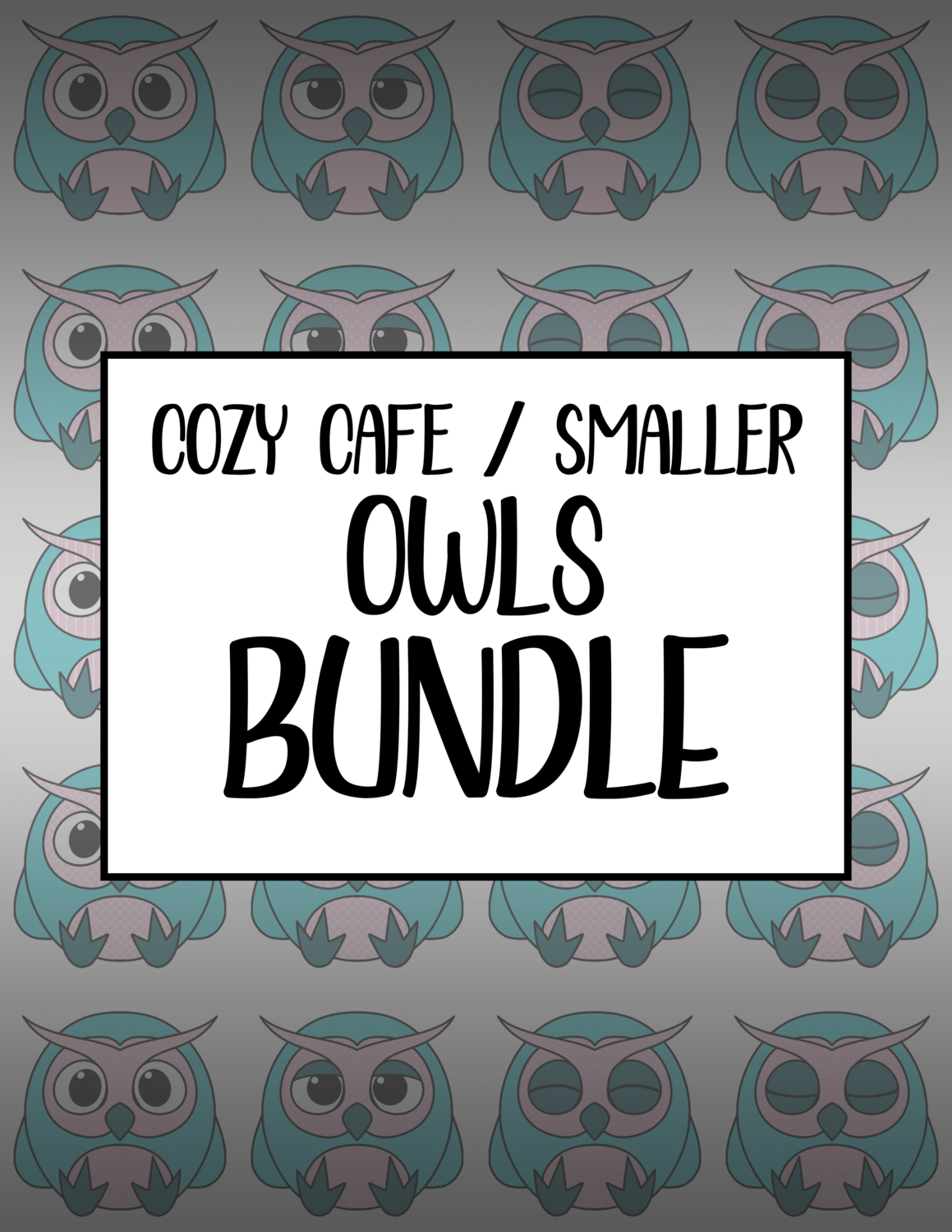 Bundle #99 Cozy Cafe Smaller Owls