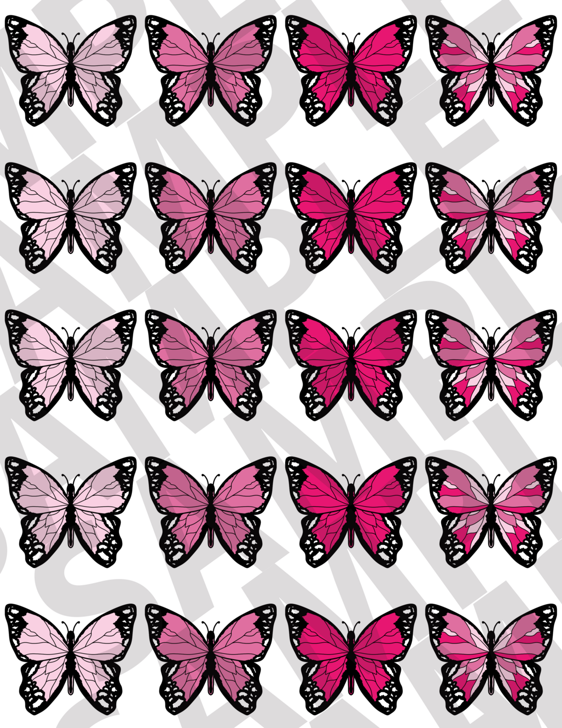 Pink - Butterflies