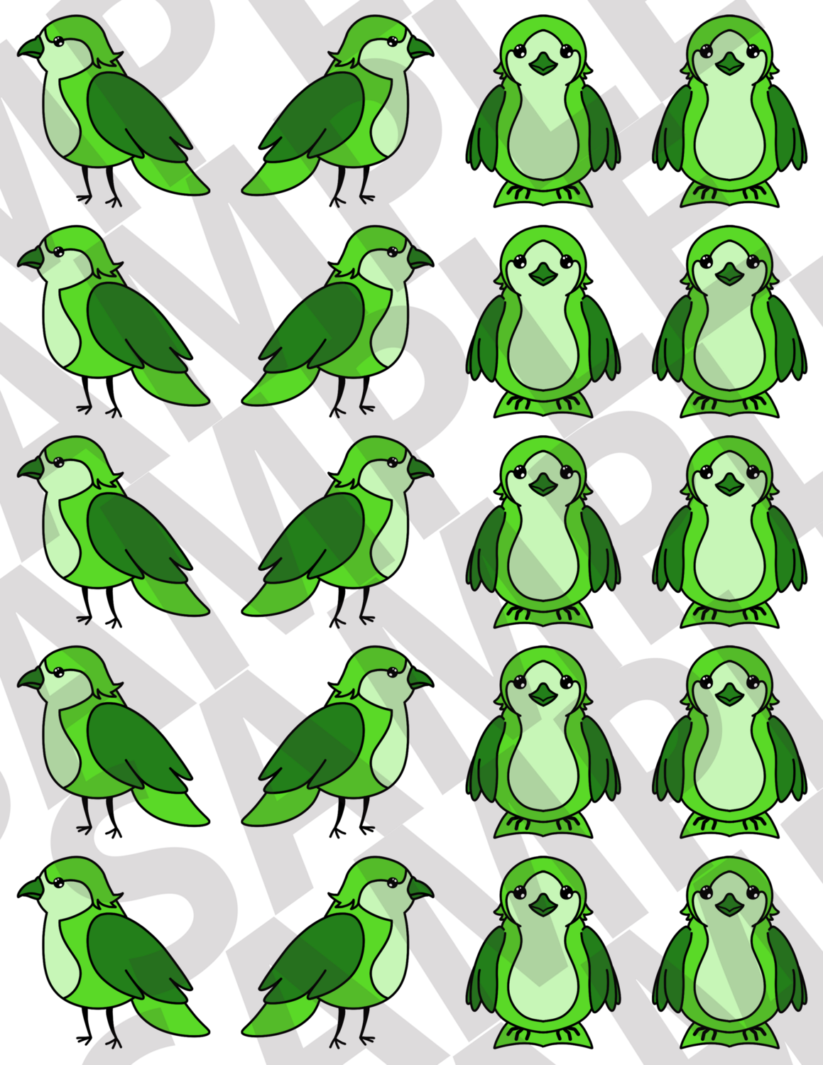 Green - Birds