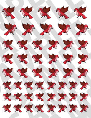 Red - Smaller Flying Birds
