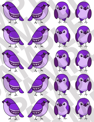 Purple - Simple Birds