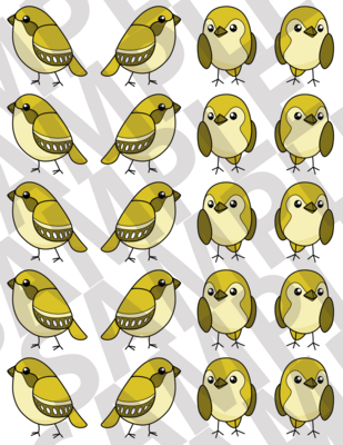 Yellow - Simple Birds
