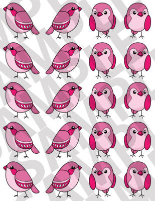 Pink - Simple Birds