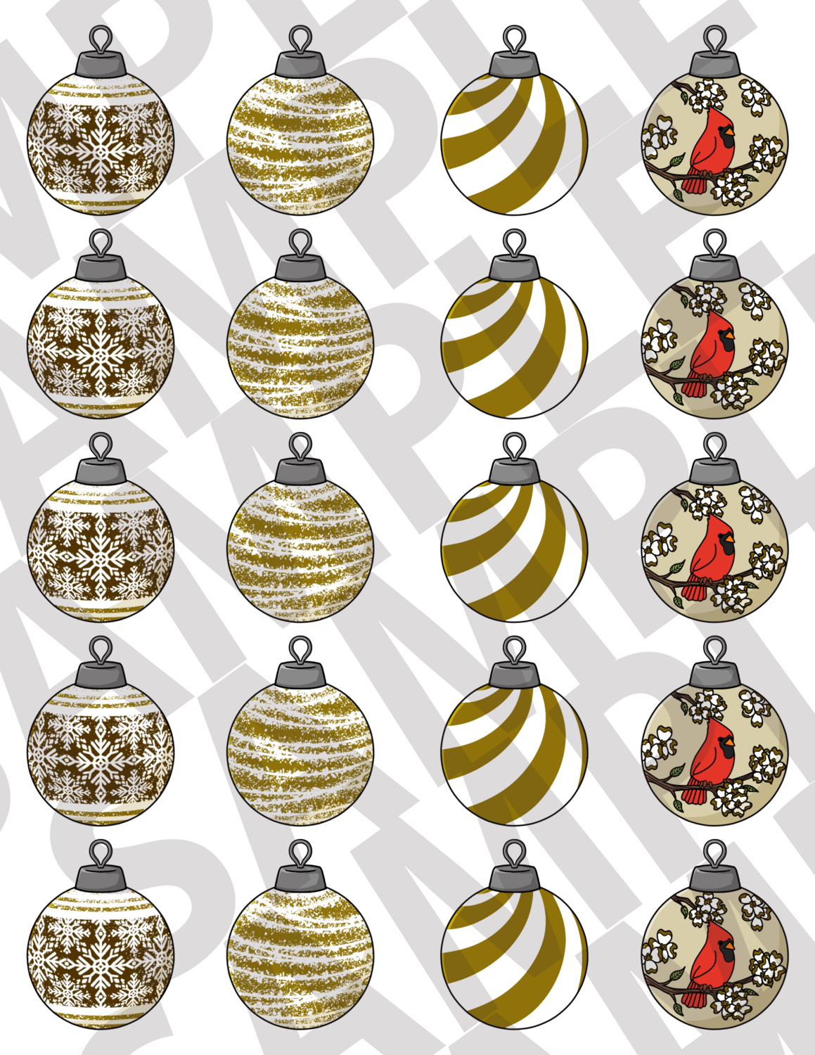 Dark Yellow - Ornaments