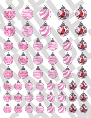 Pink - Smaller Ornaments