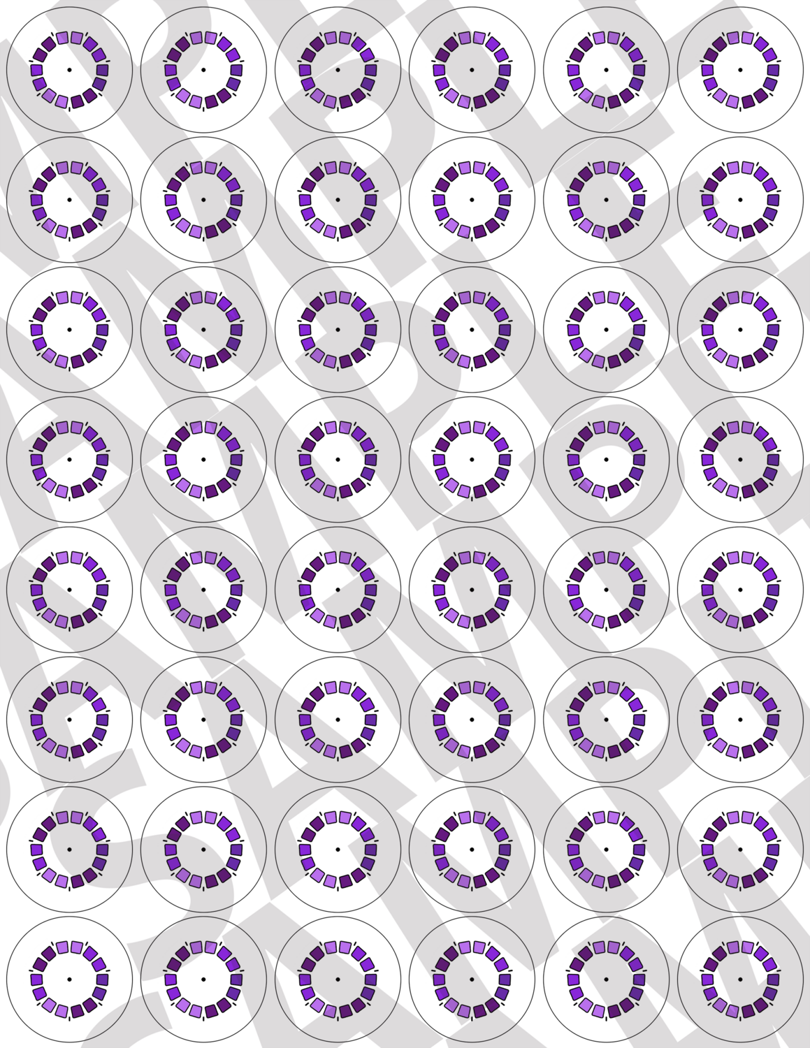 Purple - Inverted Viewfinders Button Sheet