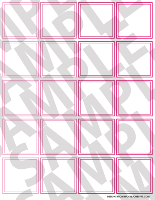 Pink - Squares