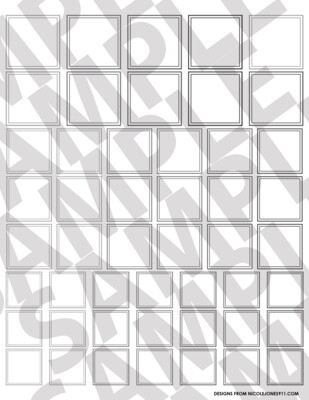 Light Gray - Smaller Squares