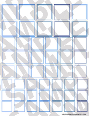 Blue - Smaller Squares