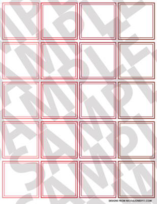 Red - Squares