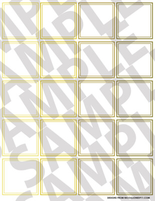 Yellow - Squares