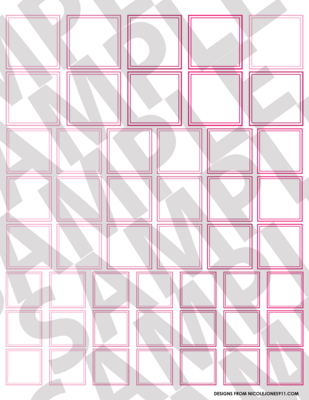 Pink - Smaller Squares