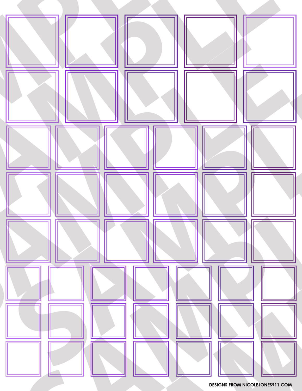 Purple - Smaller Squares