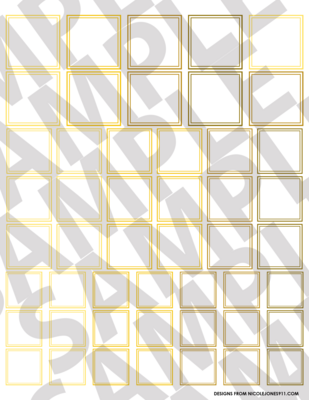 More Yellow - Smaller Squares