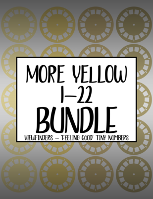 More Yellow Bundle #1 - Viewfinders to Tiny Numbers