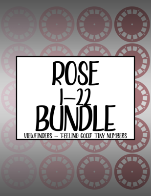 Rose Bundle #1 - Viewfinders to Tiny Numbers