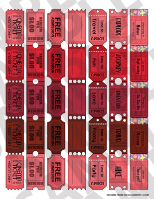 Red - Tickets