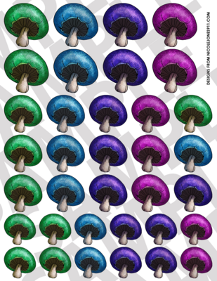 Summer Carnival - Smaller Mushrooms 3-4