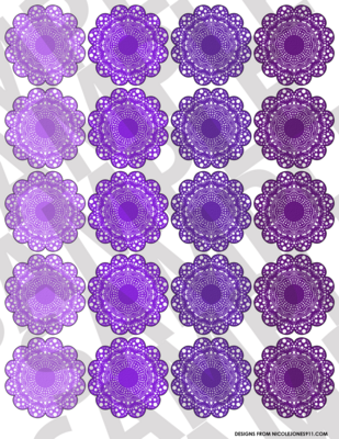 Purple - Doilies