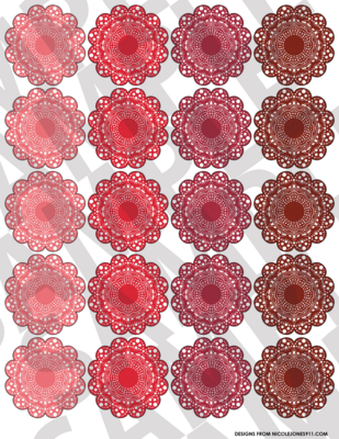 Red - Doilies