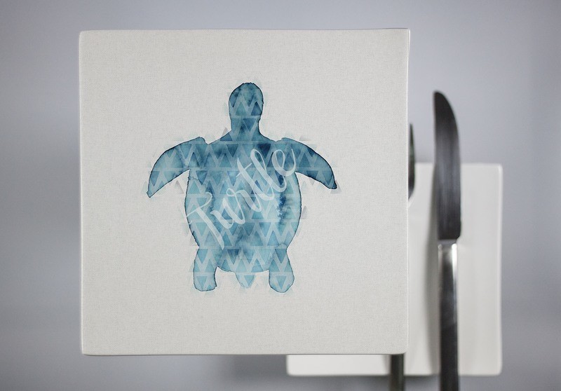 "Turtle" (Teller, 21 x 21 cm)
