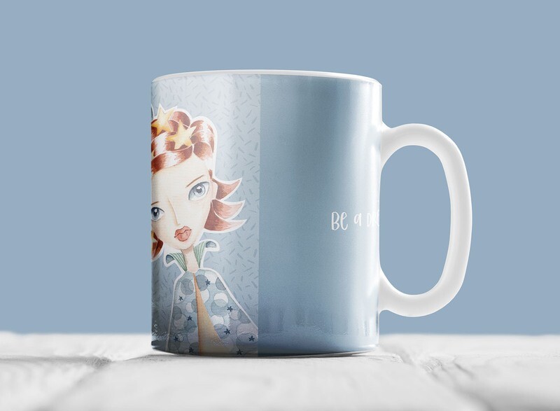 "Be a dreamer" (Kaffeetasse)