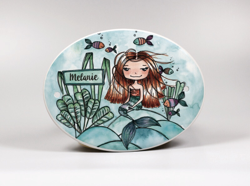 "Mermaid" Türschild