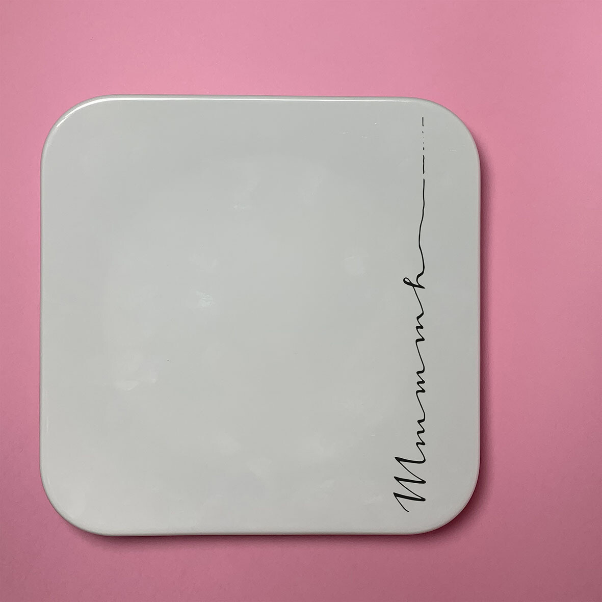 "Mmmmmh..." (Teller, abgerundet, 26 x 26 cm), Design: Design A, Stückzahl: 1 Teller