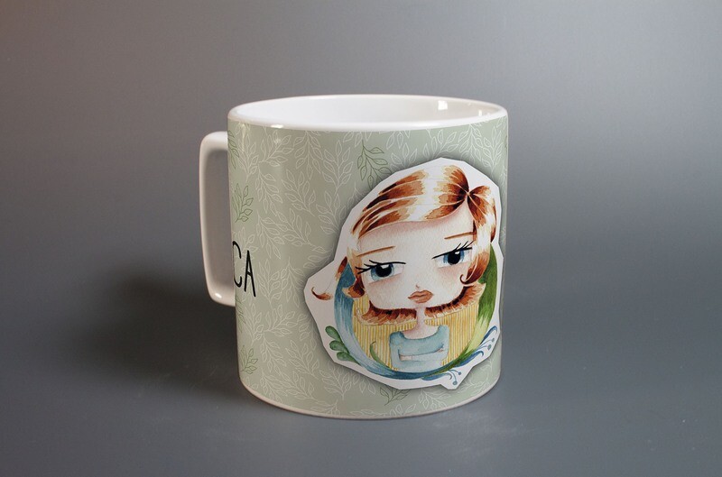 "GreenLeaf" (Individuelle Kaffeetasse oder Jumbobecher)