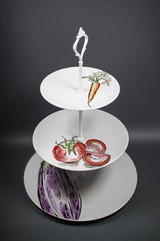 "Gemüseplatte" (Etagere)