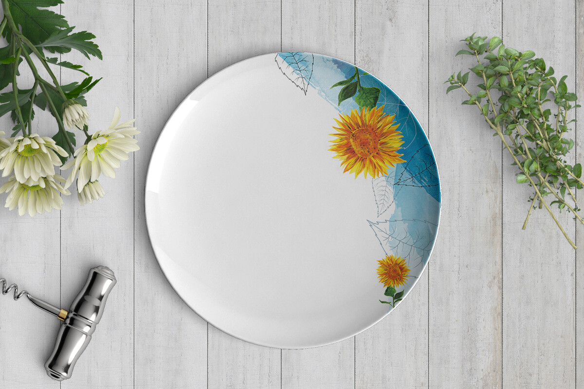Teller "Sunflower" (26 cm Durchmesser), Design: Design A