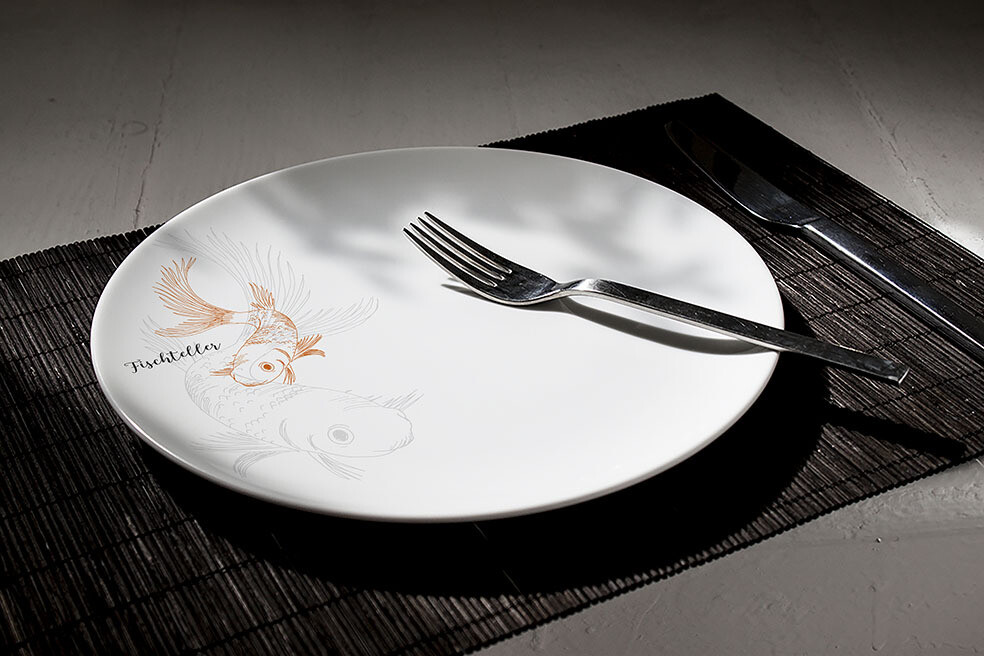 Teller Teller "Fischteller (26 cm Durchmesser), Design: Design A