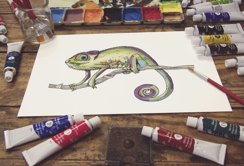 "GeckoLand" (Set mit Tasse und Teller, 3tlg. oder 6tlg.)