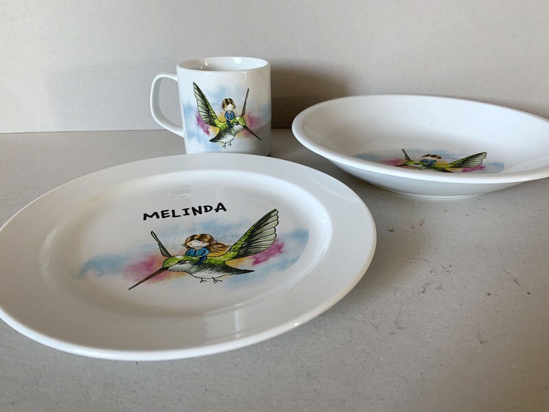 "Birdy" (Geschirr-Set, 3-tlg.)