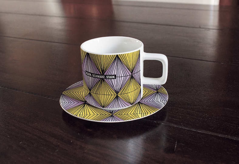 "Klein. Stark. Schwarz." (Espresso- oder Kaffeetasse, 2-tlg.)