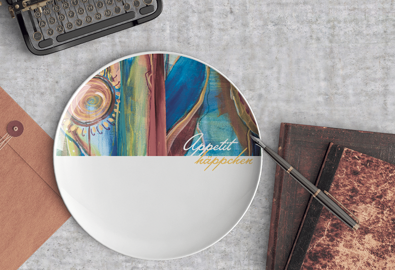 Thementeller "Appetithäppchen" (17 oder 20 cm Durchmesser)