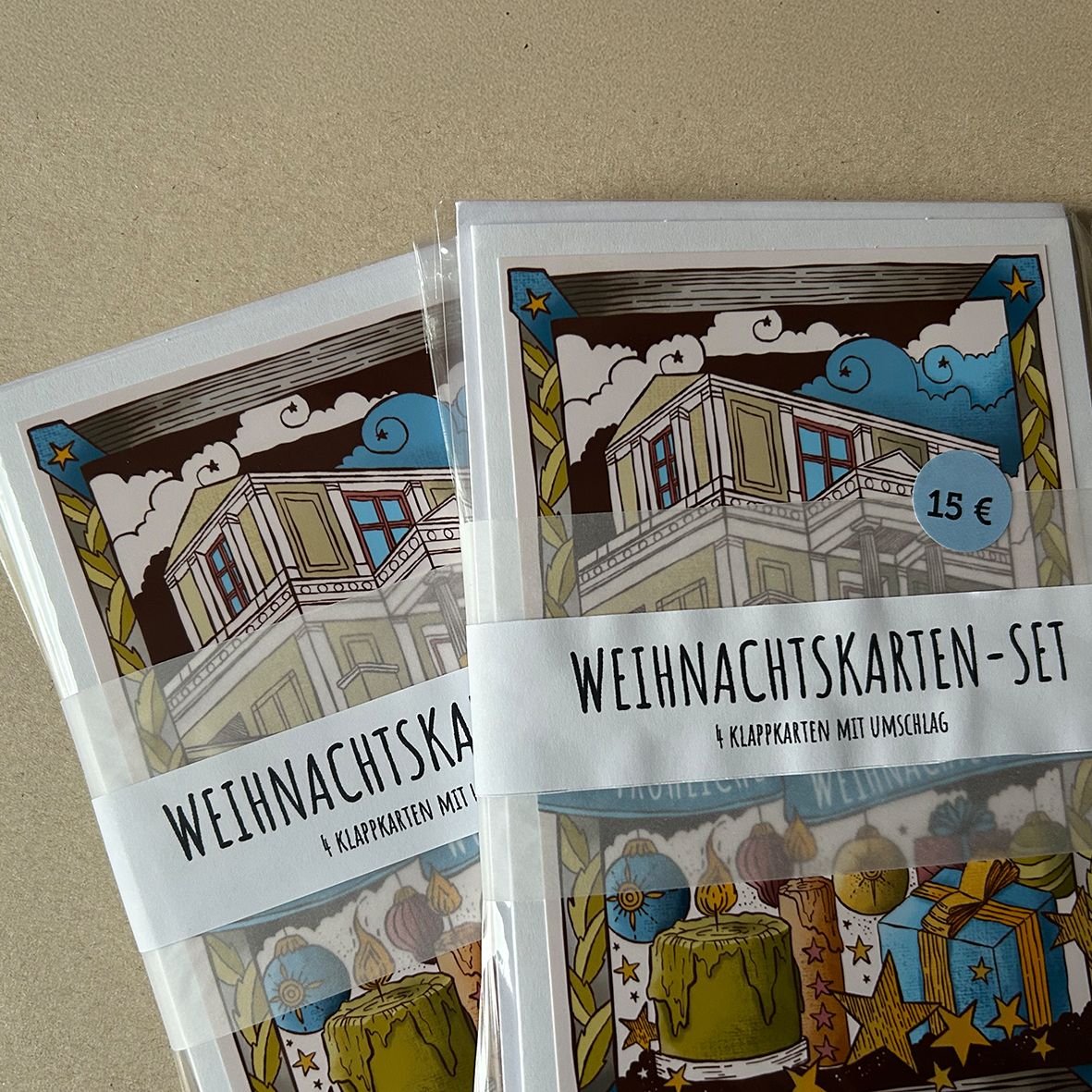 Weihnachtskarten-Set (4-tlg.)